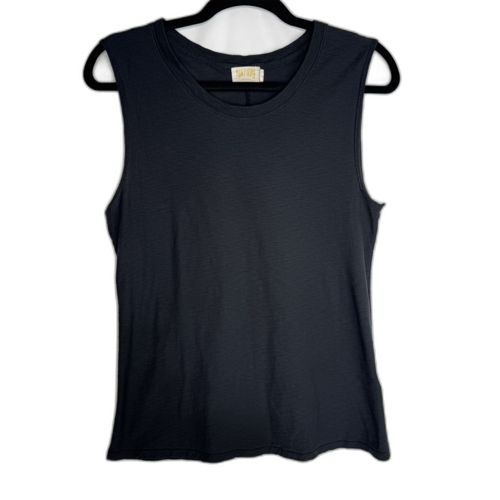 Nation‎ LTD Classic Black 100% Pima Cotton Sleeveless Muscle Tee